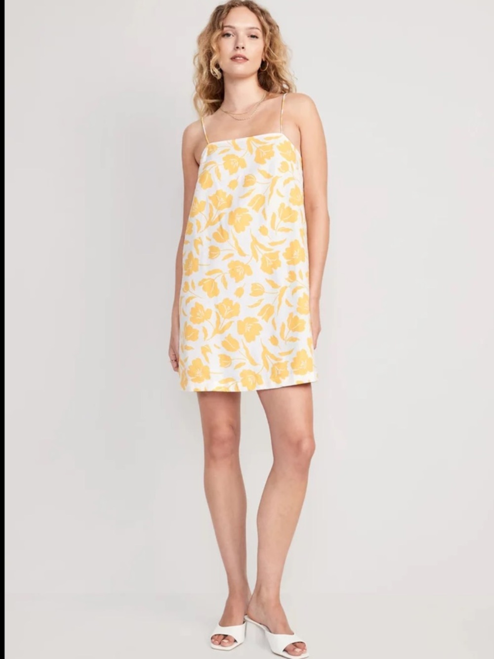 Old  Navy Floral And White Yellow Women’s Sun Dress